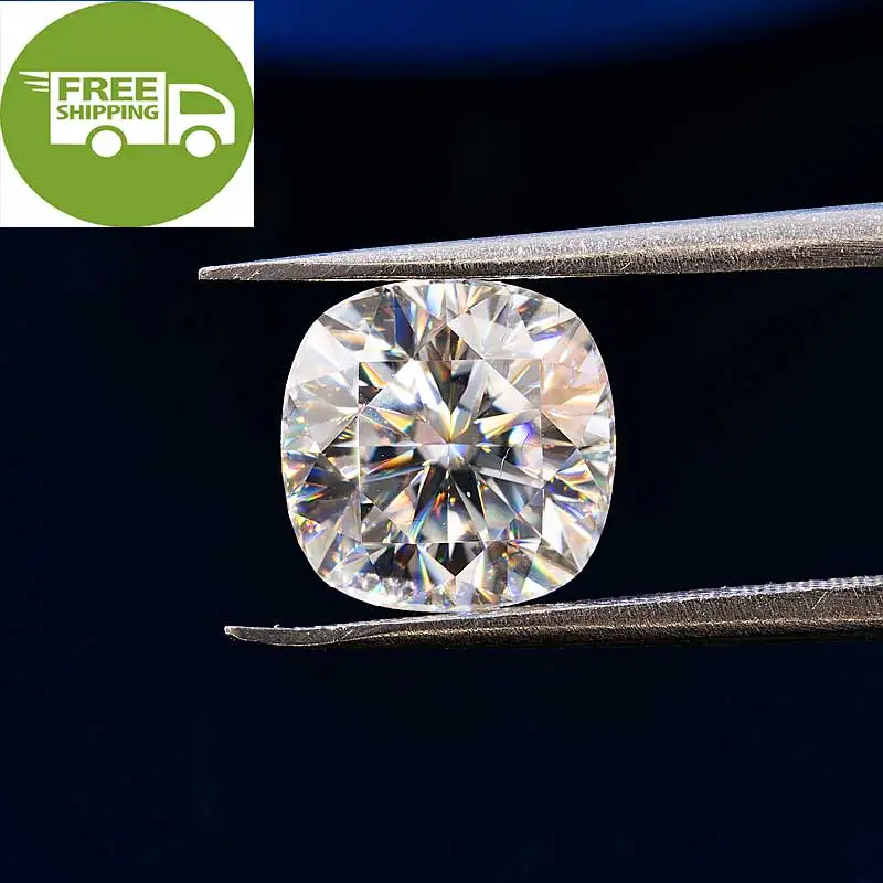 Free Shipping D VVS1 1CT White Emerald Heart Pear Oval Radiant Chshion Asscher Marquise Cut Lab Grow Wholesale Moissanite