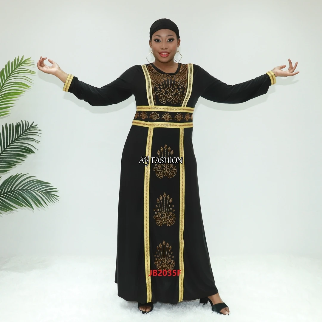 Исламская Мода, комплект abaya JB2035F, мусульманское платье Конго, исламское скромное платье