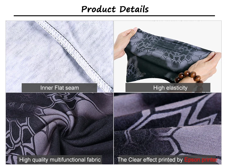 Sport Motorcycle Multifunctional custom logo Full Face Shield Cover Mask bandana Sublimation print Cycling balaclava