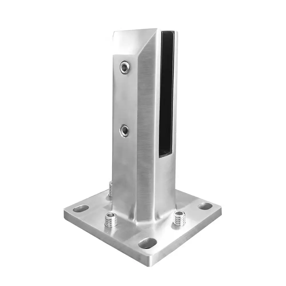 Aleader stainless steel adjustable frameless 1/2 inch 12mm railing ss2205 pool fence glass spigot