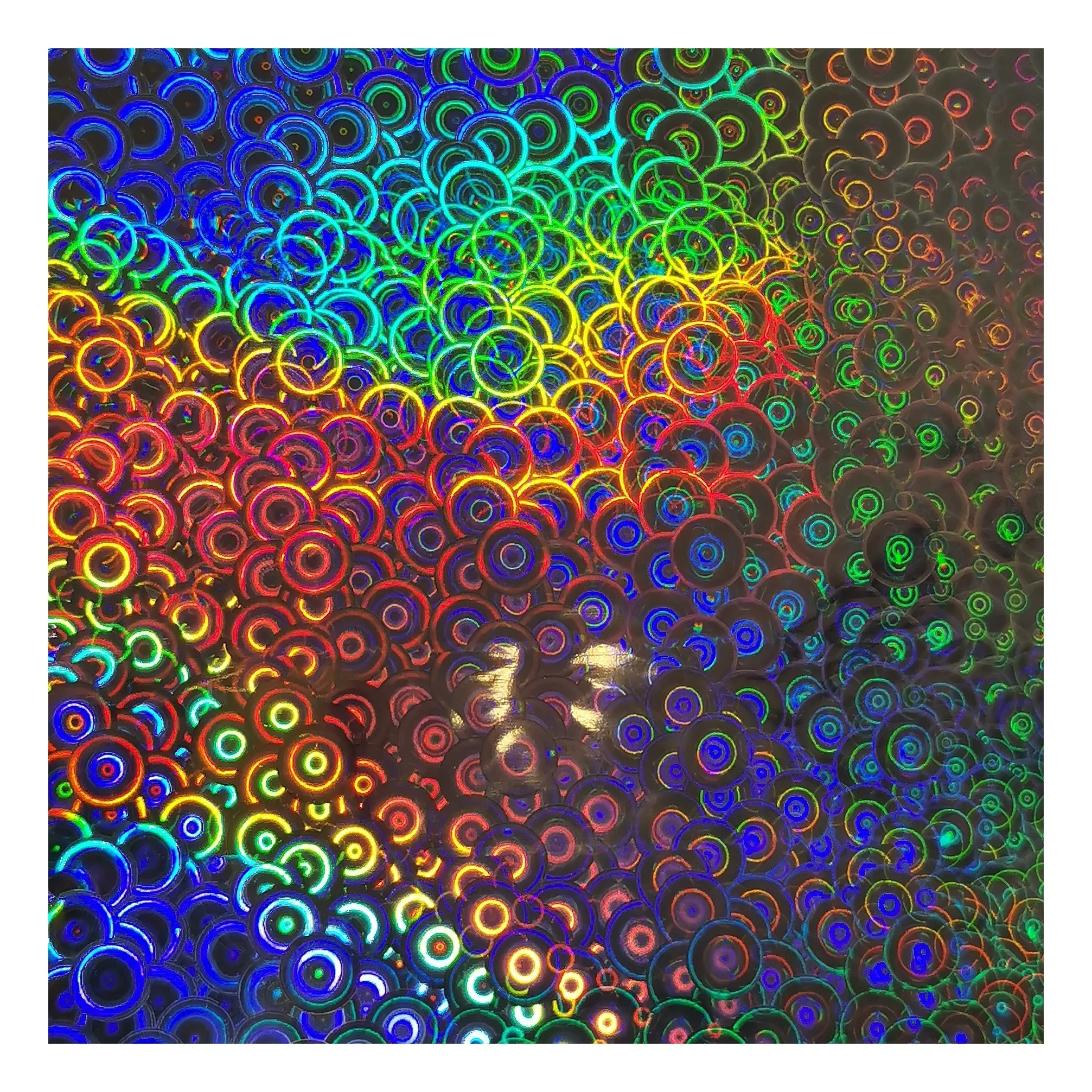 2022 Latest hot stamping Rolls holographic laser foil Heat Transfer PU leather  fabric Film Color artificial leather foil film