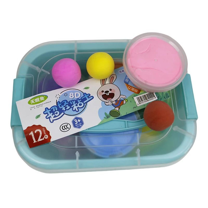 DIY Toy for kid Montessori education Sweets maker color clay set mud Play Dough Series with Mold toy air-dried ultralight clay