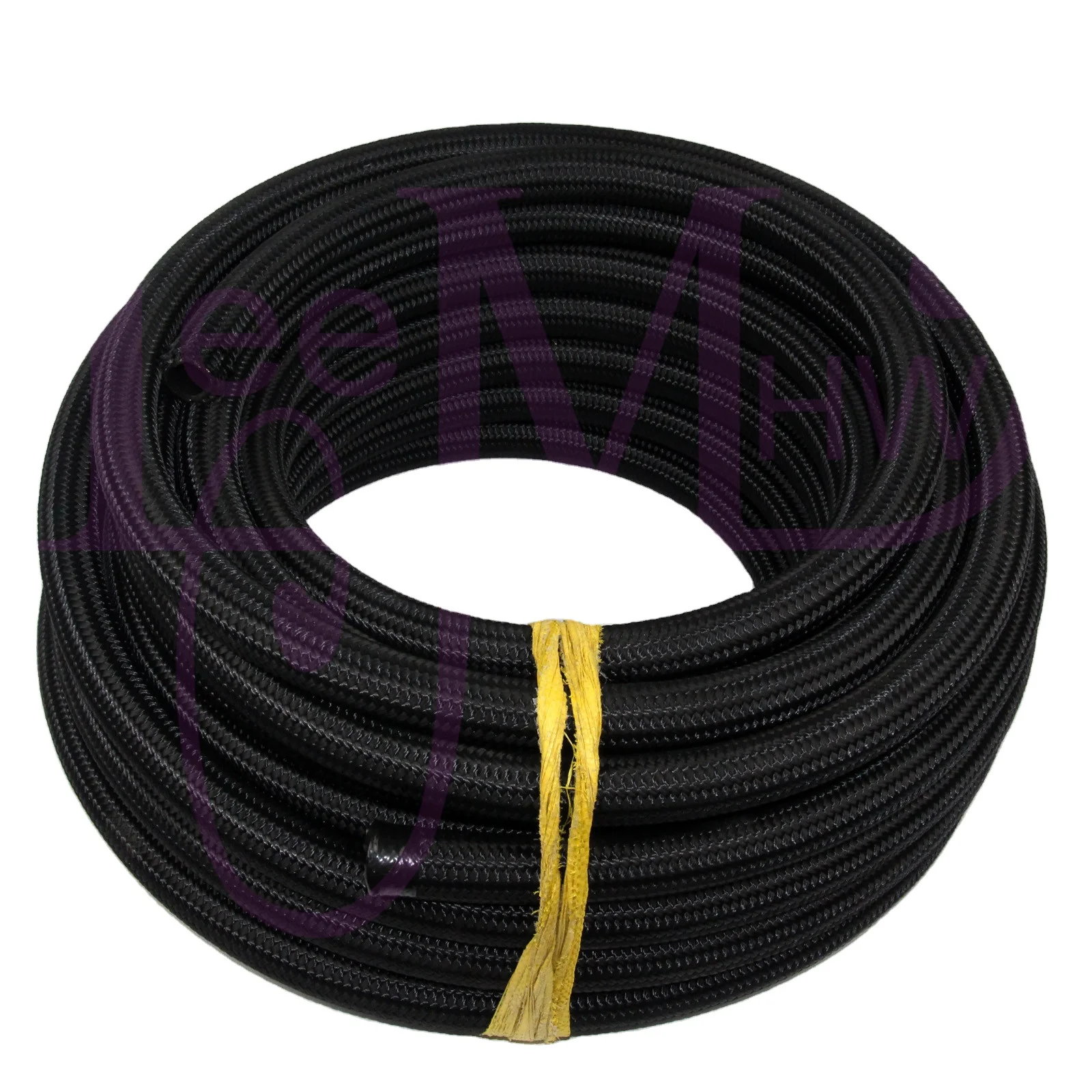 
AN16 16 - AN OIL FUEL GAS RADIATOR LINE HOSE NYLON STEEL BRAIDED BLACK 1M 