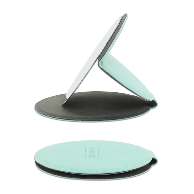 Wholesale girl designs cosmetic small round bag compact mirrors make up mirror pocket size