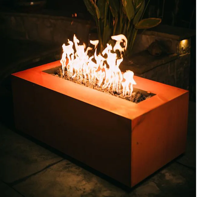 Открытый прямоугольный стол Corten стальной