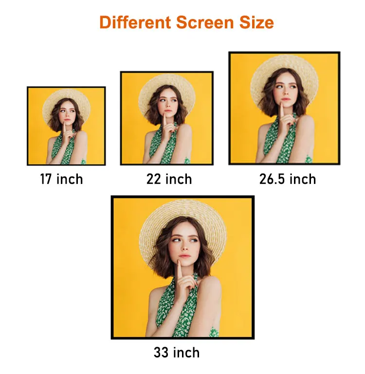 Samidisplay 22 дюймов Крытый высокой четкости digital signage рекламный дисплей квадратный ЖК-экран для салона красоты