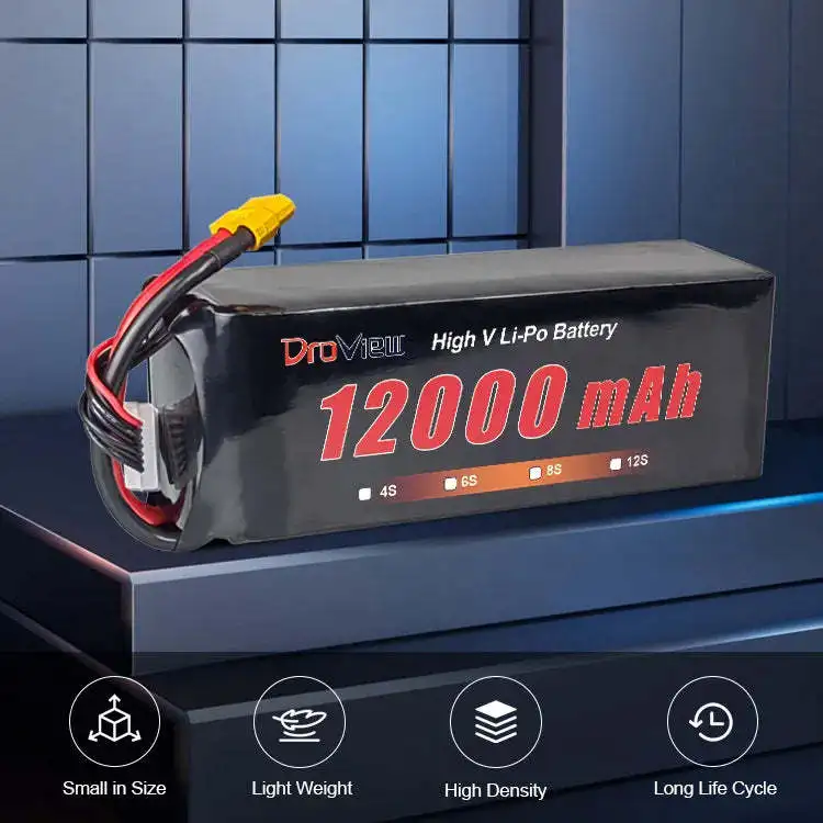 Высоковольтный литий-ионный аккумулятор 6S 22 8 V 12000mAh 30C для Дронов