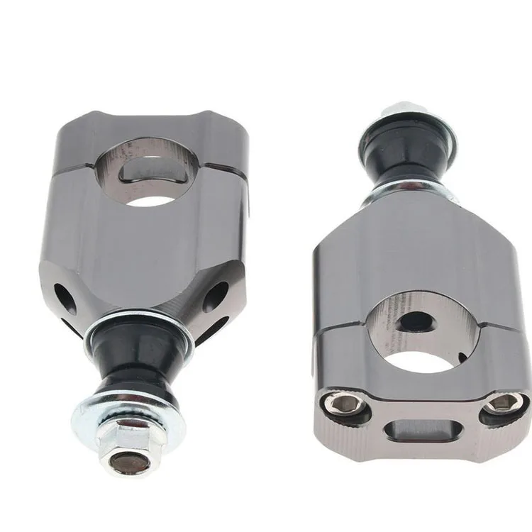 CNC Anodized Aluminum Universal Motorcycle Handlebar Mount Clamp Lifter Bar Riser