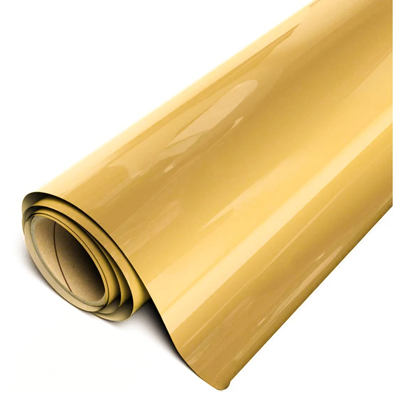 Manufacturer Supply Transfer Film Gold Htv Pvc Heat Transfer Vinyl Roll For Clothing