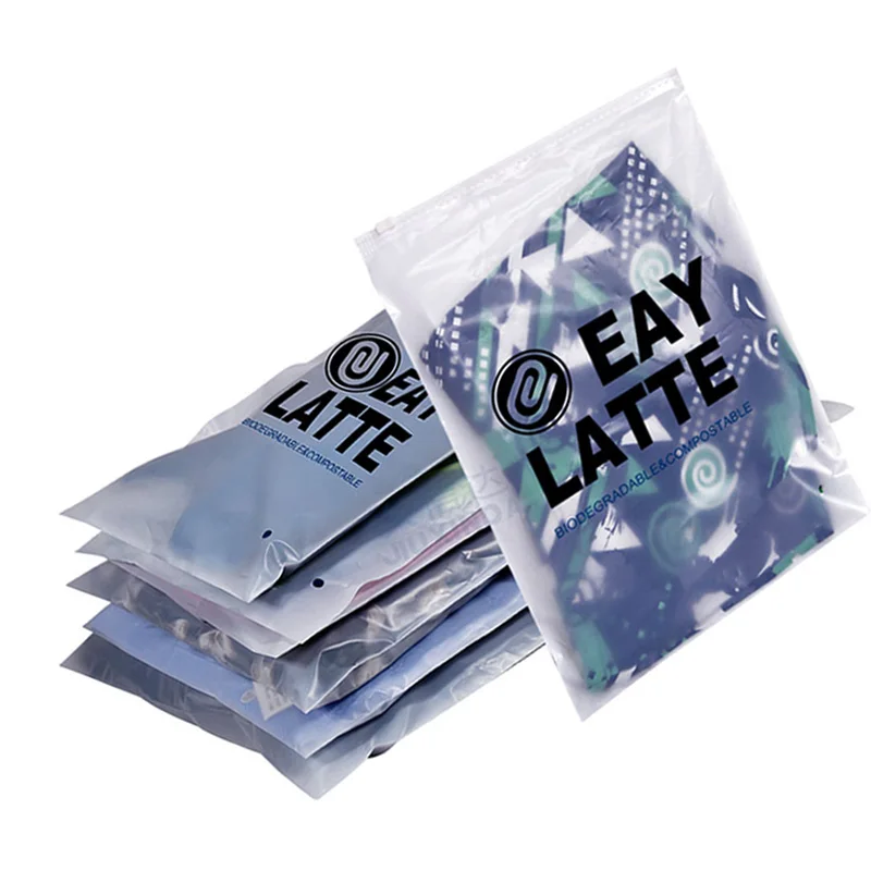 wholesale eco friendly packaging transparent ziplock bag for package clothing