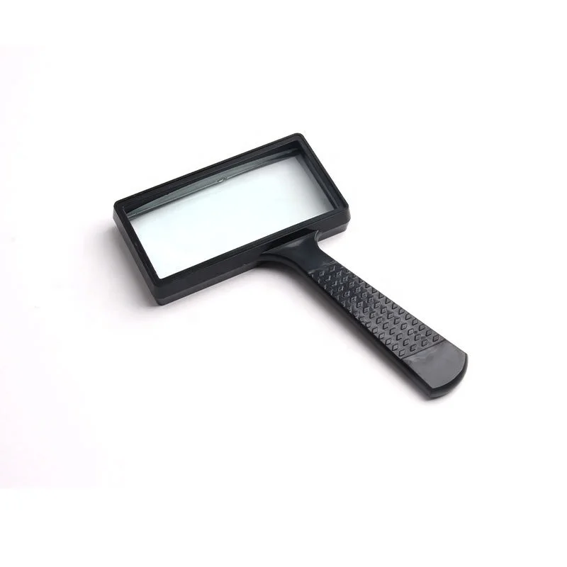 50*100mm 3XHandheld rectangular glass lens high-definition magnifying glass for the elderly to read newspapers and books