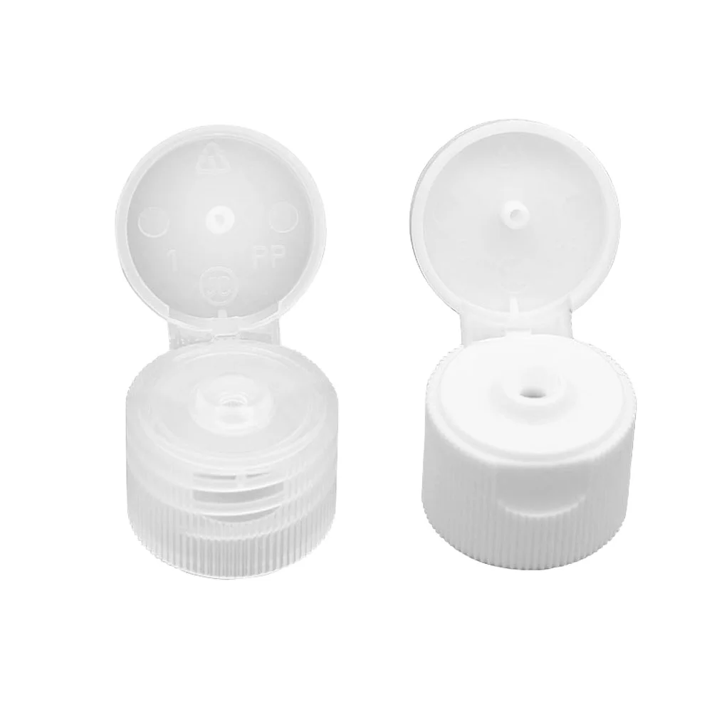18/410 White  Clear Plastic High Quality Customized Small Lotion Plastic Bottle Cap Flip Top Bottle Cap for Plastic bottle