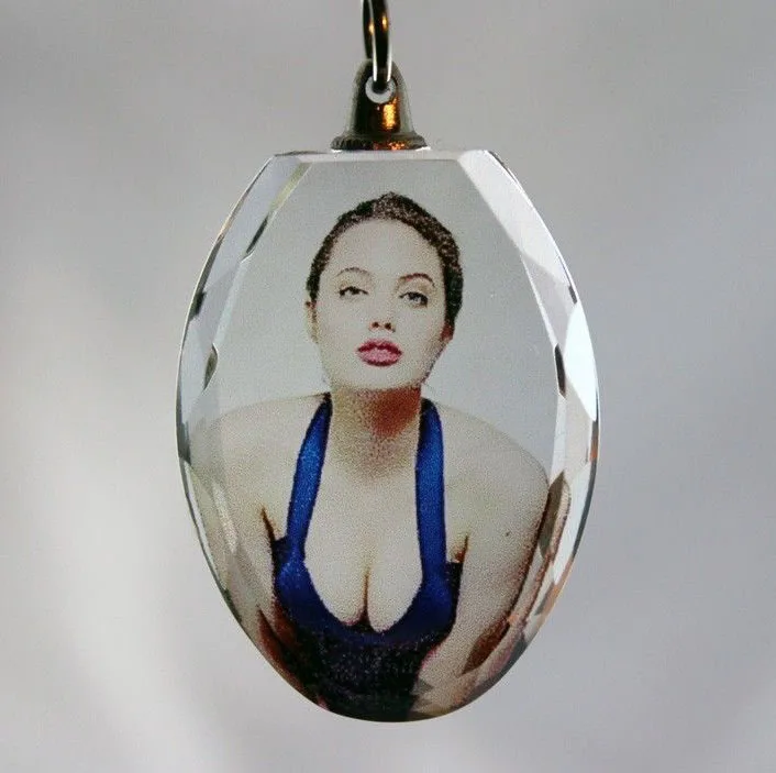 Personalized Gift Crystal Photo keychain key Chains MH-YS0462