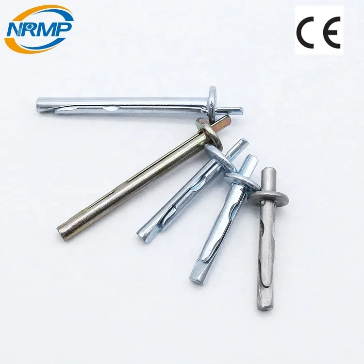 Carbon steel zinc plated round head ceiling anchor bolt