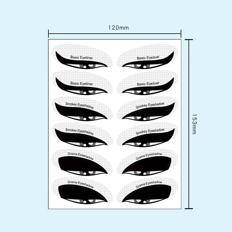 New Eyeliner Stickers Winged Eyeliner Tool Eyeliner Guide Tool Nonwoven Eyeshadow Stencils for Eyes