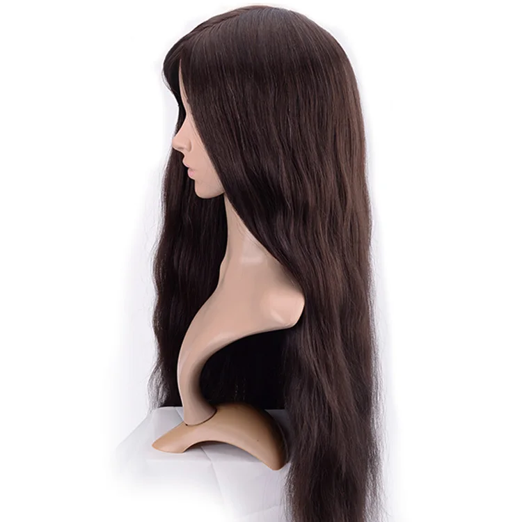 Newtimes hair top quality injected silicone skin women long human hair toupee full wigs