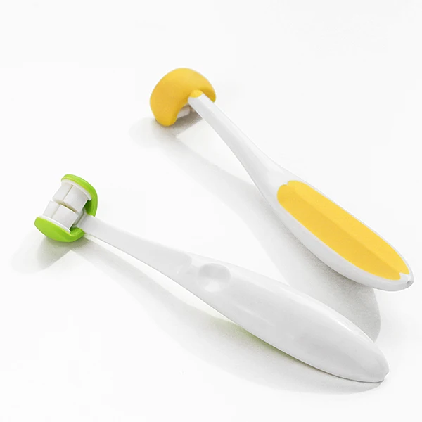 Best Selling 3-Sided U Shape Toothbrush for Kids Soft Bristle Mantis Handle Manual Feature for Home Use
