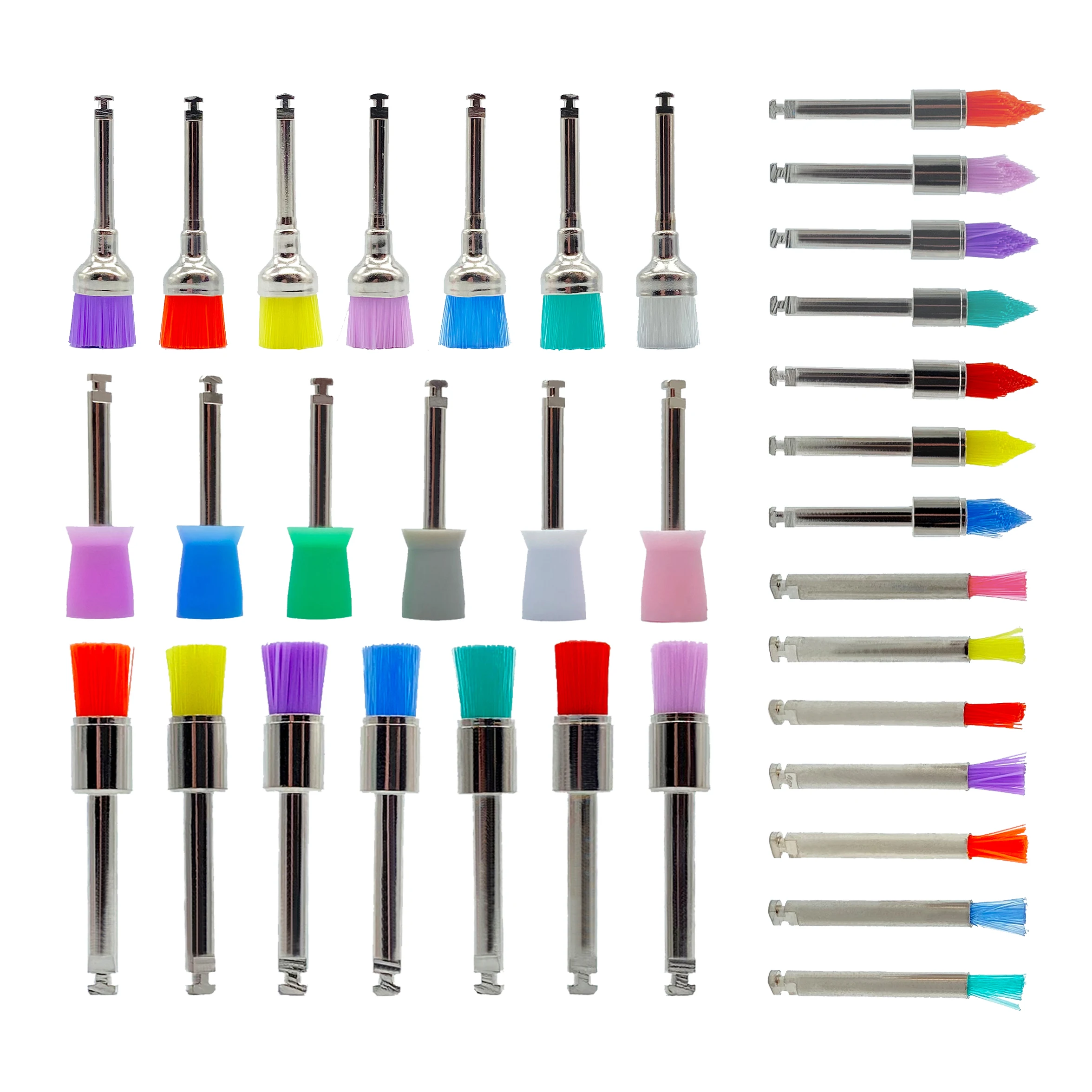 Dental Materials Prophy Dental Polishing Brush Dental Lab Equipment Disposable Dental Care Brush Head Prophylaxis Brushes