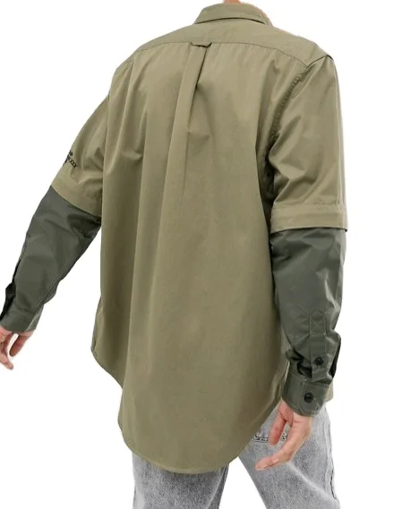 Alibaba China Custom  OEM Cotton Blended Long Sleeve Button up Plain Dyed Men Blank Quick Dry Shirts Wholesale