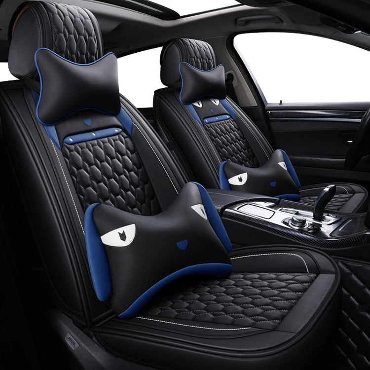 Новое поступление 2020, универсальный размер, роскошный полный комплект из 19 предметов, подушка для сиденья из искусственной кожи, чехол для автомобильного сиденья
