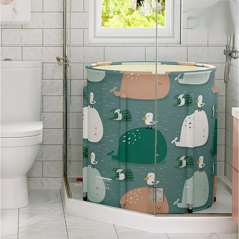 Indoor 1 year old swim pool Outdoor travel portable child inflated bathtub inflatable baby foldable whale blue bath tub