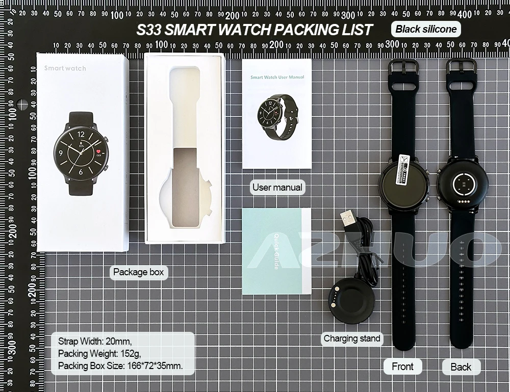S33-MTK2502 Smart Watch-Packing