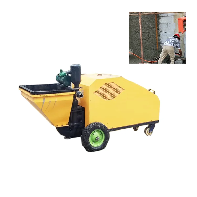 CohoMachine electric cement sand mortar spraying machine with mixer multifunctional cement mortar spraying machine