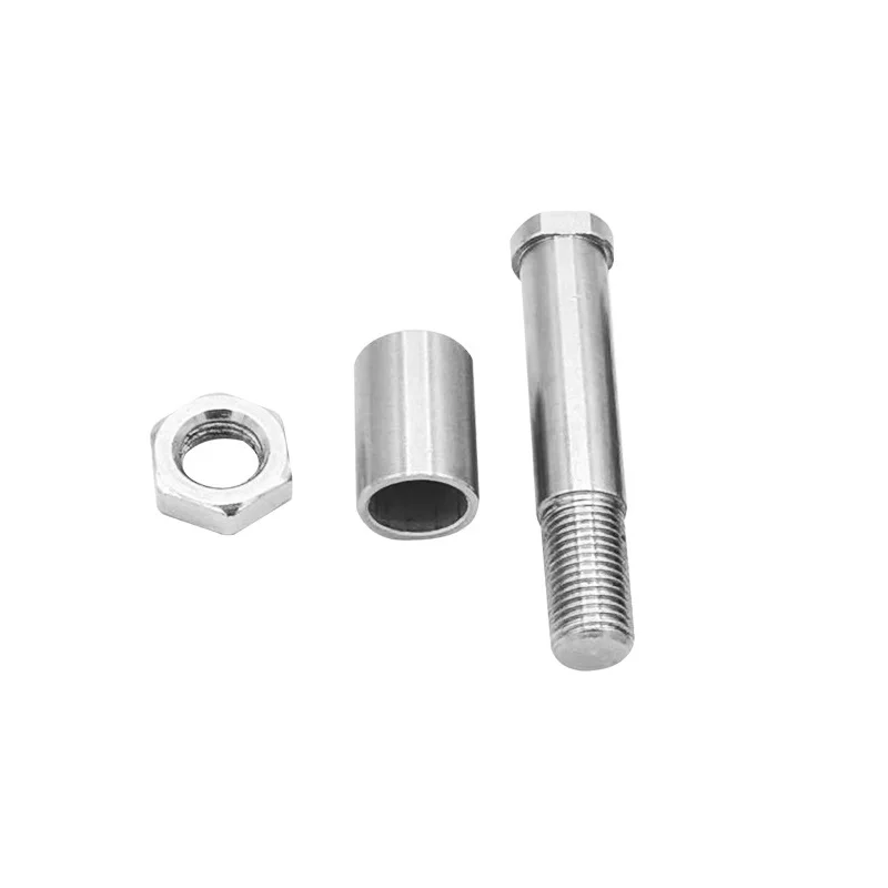 Factory Custom 80/95mm Stainless Steel Axle Conveyor Wheel Bolts Plain Finish Belt Pulley Assembly Screws for Sliding Machine