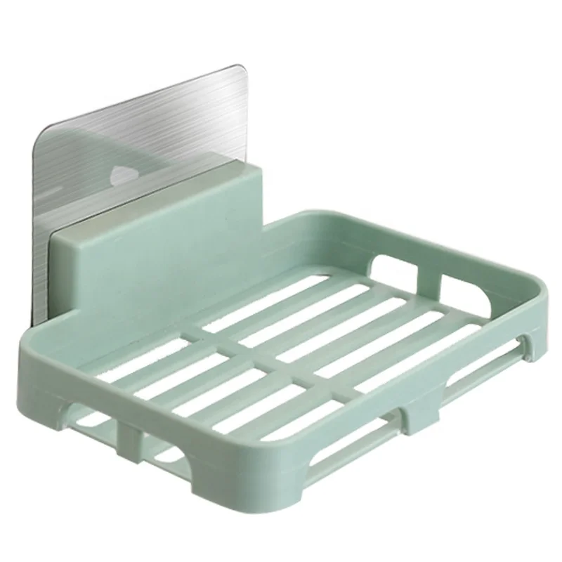 Kitchen bathroom household wall-mounted drainage plastic non-perforated soap box