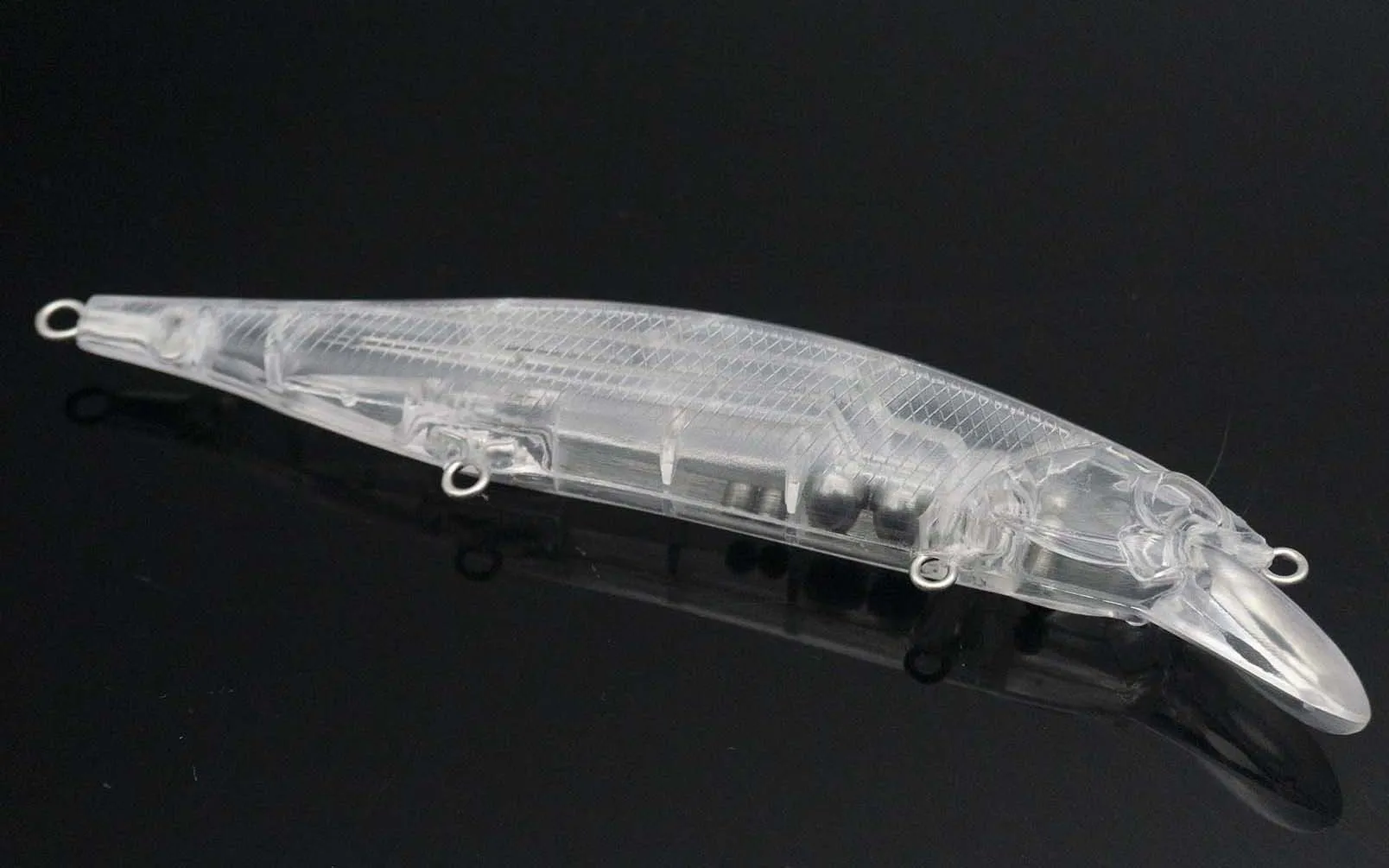 wholesale ABS unpainted minnow fishing blank lure body  125MM 12.64G E340
