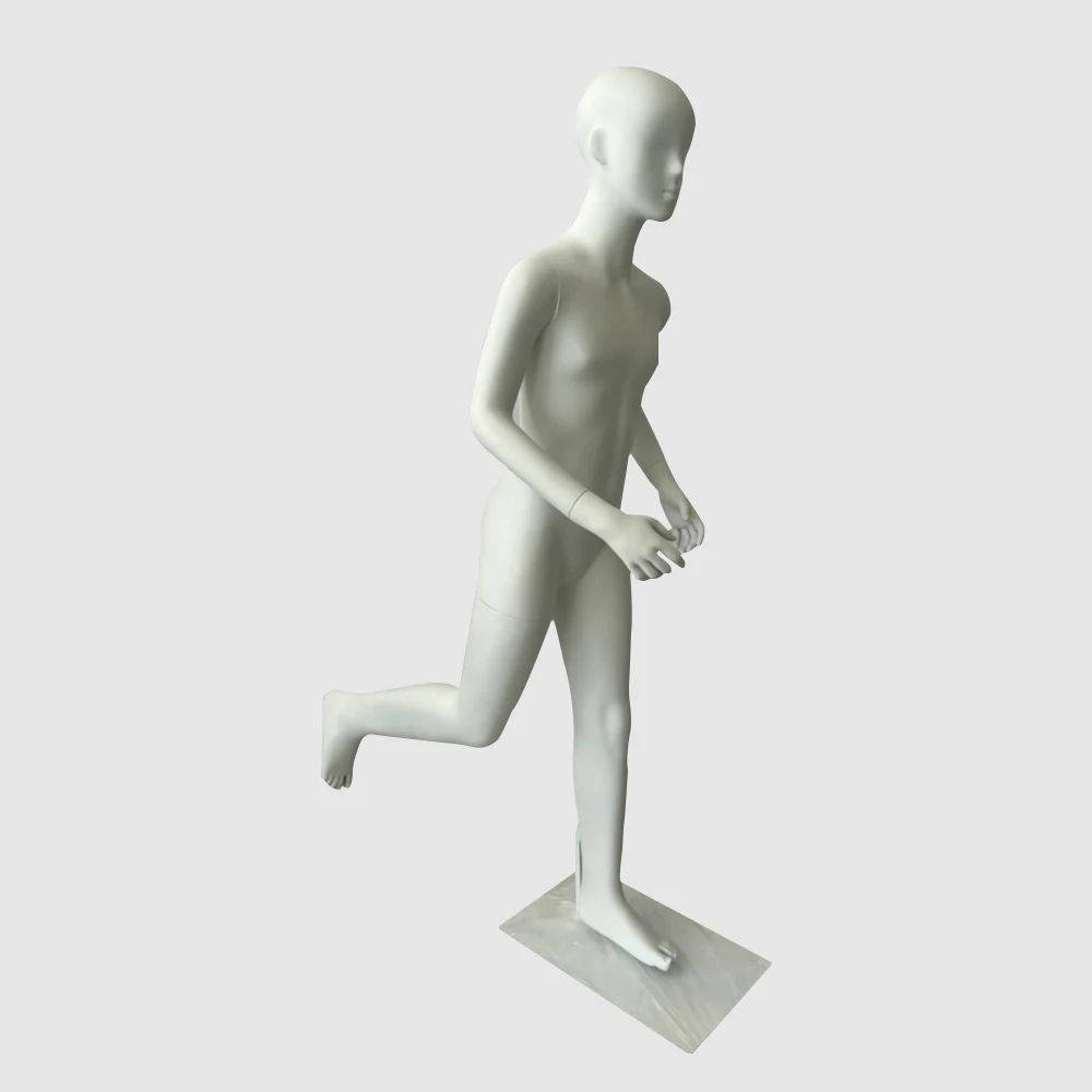 white egg head kid full body mannequins FRP children mannequin dummy child fashion clothes mannequin for display