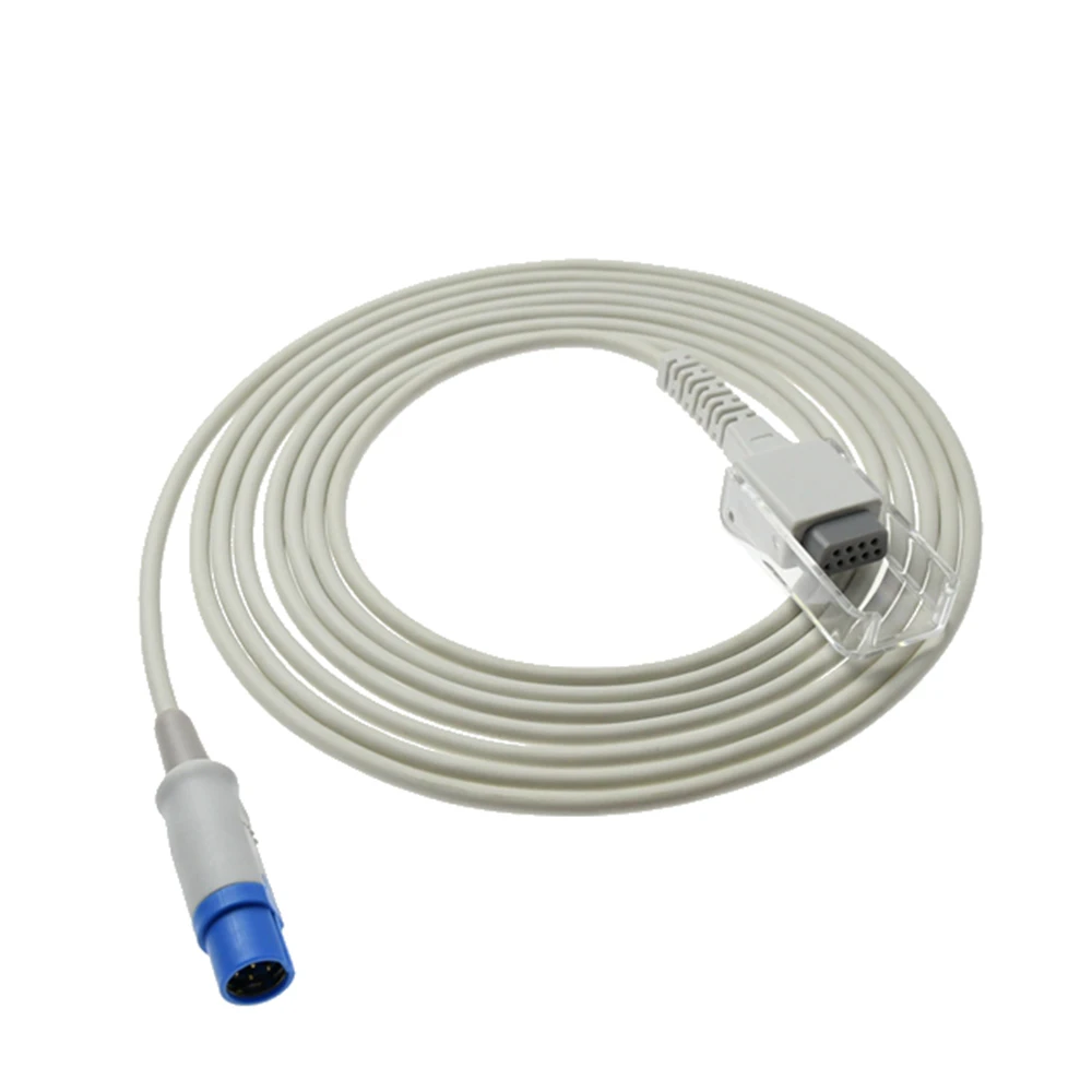 SPO2 Sensor Extension Cable for SIE*ME*NS 7 Pin Blood Oxygen Probe Adapter Trunk Wire
