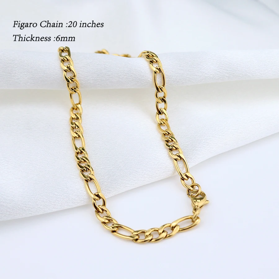 18K Gold PVD Plated Stainless Steel Chunky Twisted Miami Cuban Chain Chocker Necklace Snake Rope Chain Necklace For Men Women