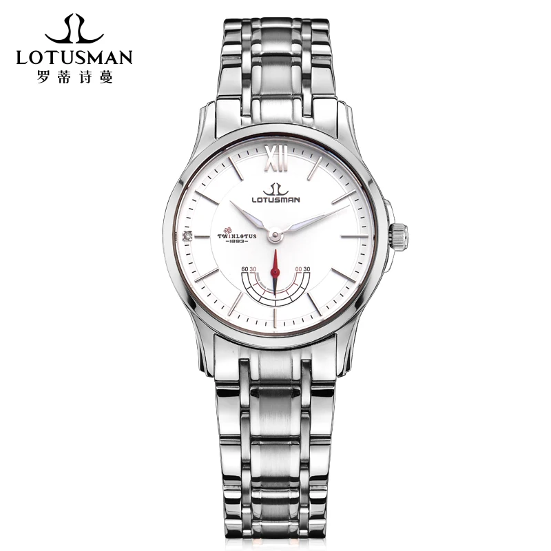 LOTUSMAN  Wrist watch Fashion Luxury Waterproof  Ladies quartz watch with real diamonds