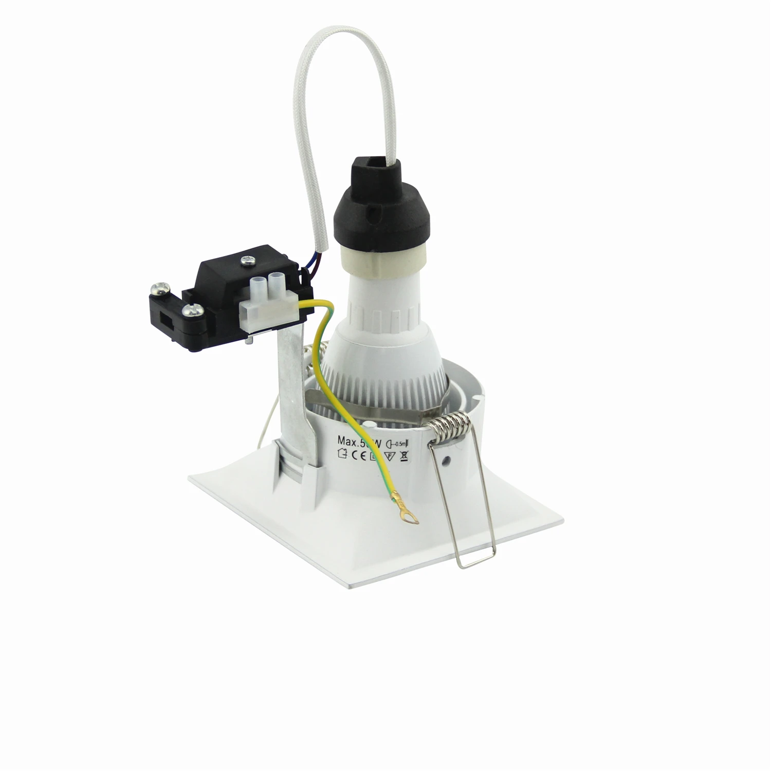 
Square Mr16 Led Spotlight Frame White GU10 Fixture Frame For Led Ceiling Downlight 