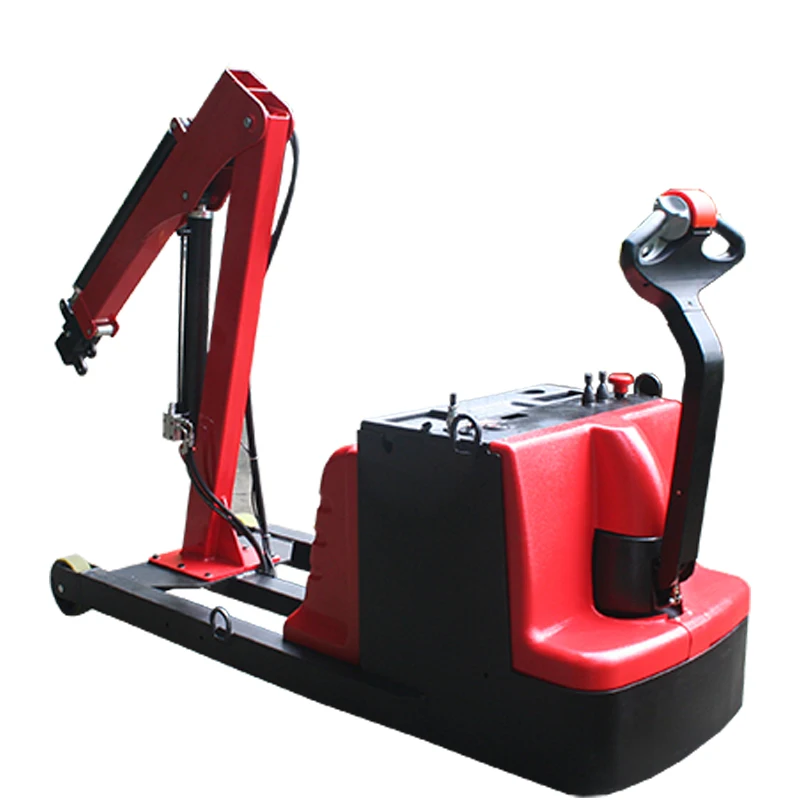 Mini electric winch 12000lbs crane lift hydraulic hoist mini jib crane used for pick up truck