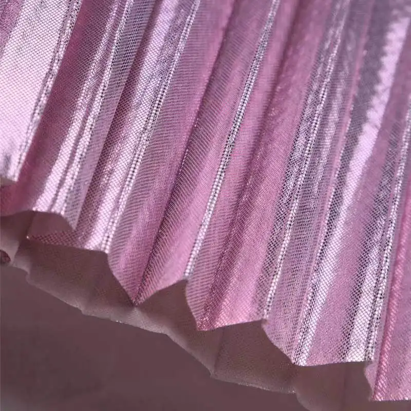 2024 New Fahion customized metallic young sexy mini summer girls skirts for party