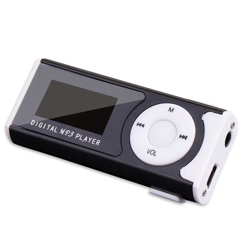 Фабрика дешевые ЖК-MP3-плеер мини портативный музыкальный MP4 электронный подарок Открытый Спорт TF карты LED MP3
