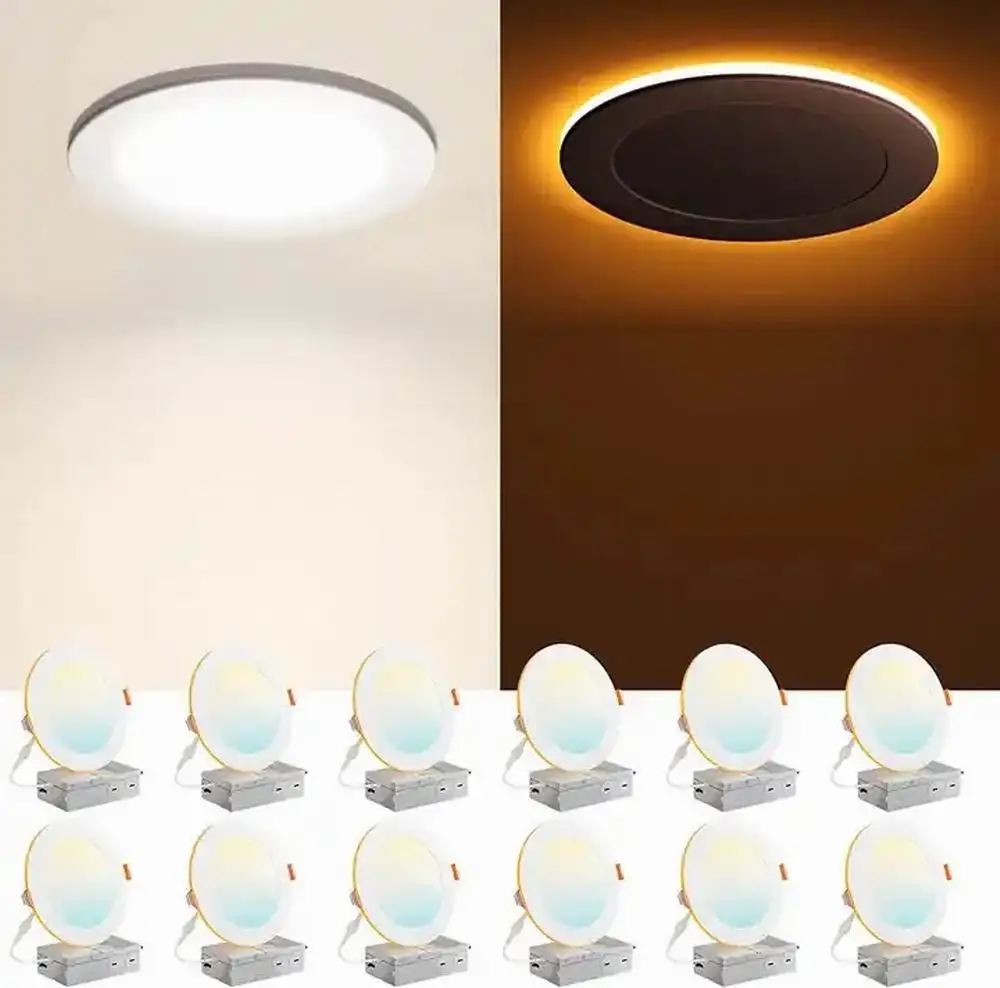 Dropshipping LED Recessed Ceiling Light Night Light Ultra Slim Junction Box Downlight Dimmable Recessed Trimless LED Downlight