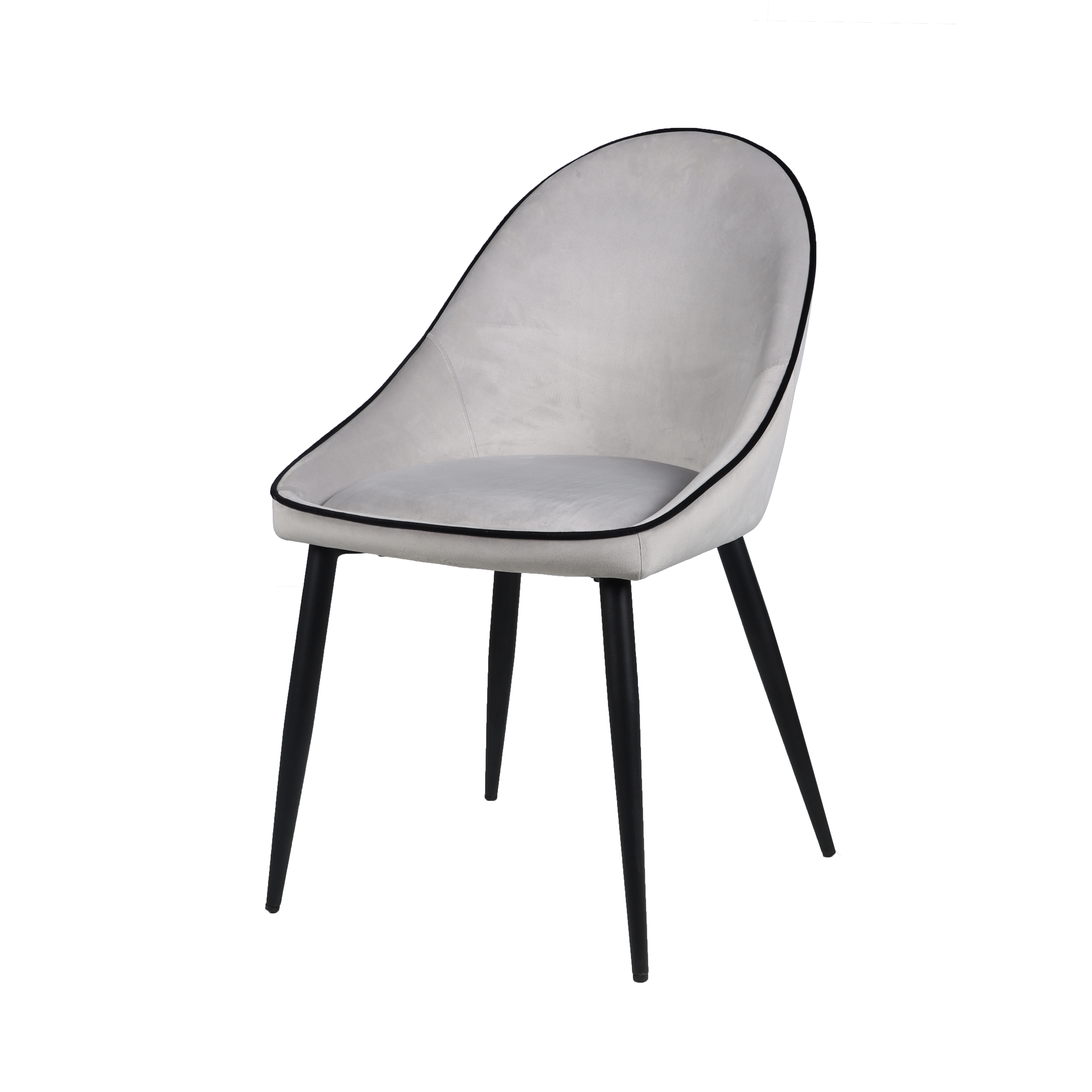 Hot Sale Modern Design Velvet Cover Dining Chair Bule Purple Black Red White Orange Fabric Packing Furniture