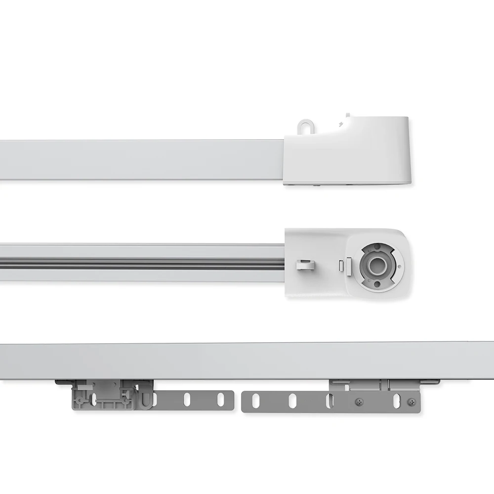 Electric Aluminium Spring Tension Bending Machine Track Tree Piece Set Thermal Vehicle On Ceiling Mount Curtain Flat Rail