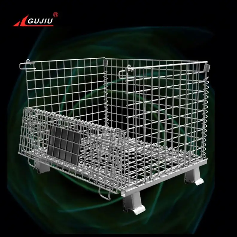 Промышленные 500-800 кг Емкость для хранения промышленности ПЭТ преформы проволока логистическая железная Металлическая стальная сетка газовый баллон клетка