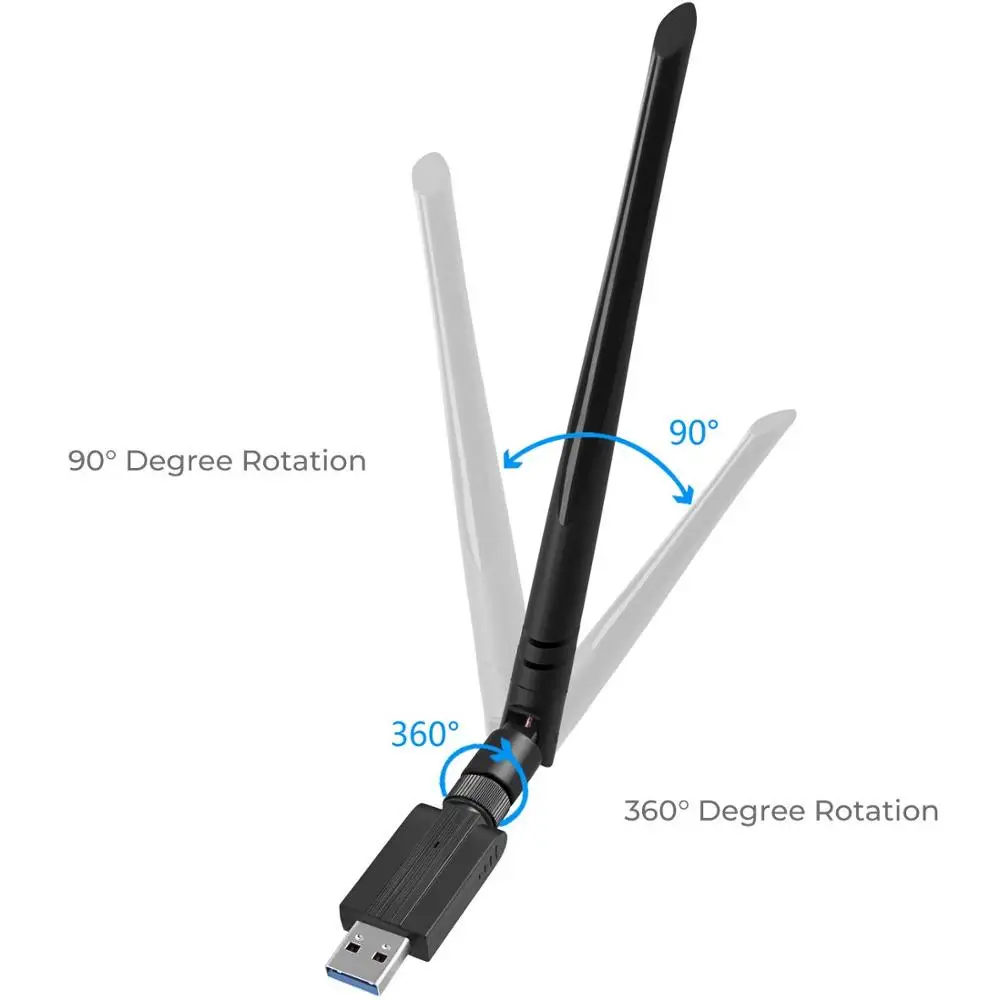  Двухдиапазонный USB Wi-Fi адаптер антенны 1200 Мбит/с приемник двухдиапазонный 2 4G/5G AC1200M