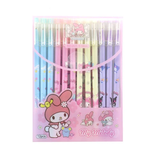 Anime Sanrio Family Pen Stationery prize Coolomi Melody Laurel Dog Gemini Star Neutral pen Black pen