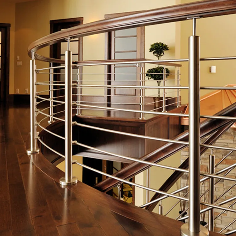 SS304/316 stainless steel railing balcony tube railing design balustrade handrail posts staircase railing fittings