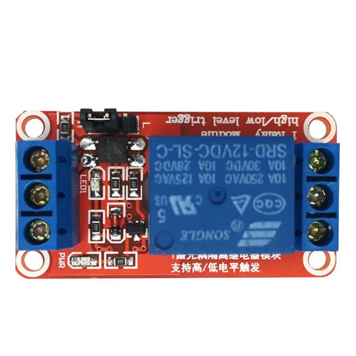 1 Way Relay Module With Optocoupler Isolation Support High And Low Level Trigger One Way Relay Expansion Board