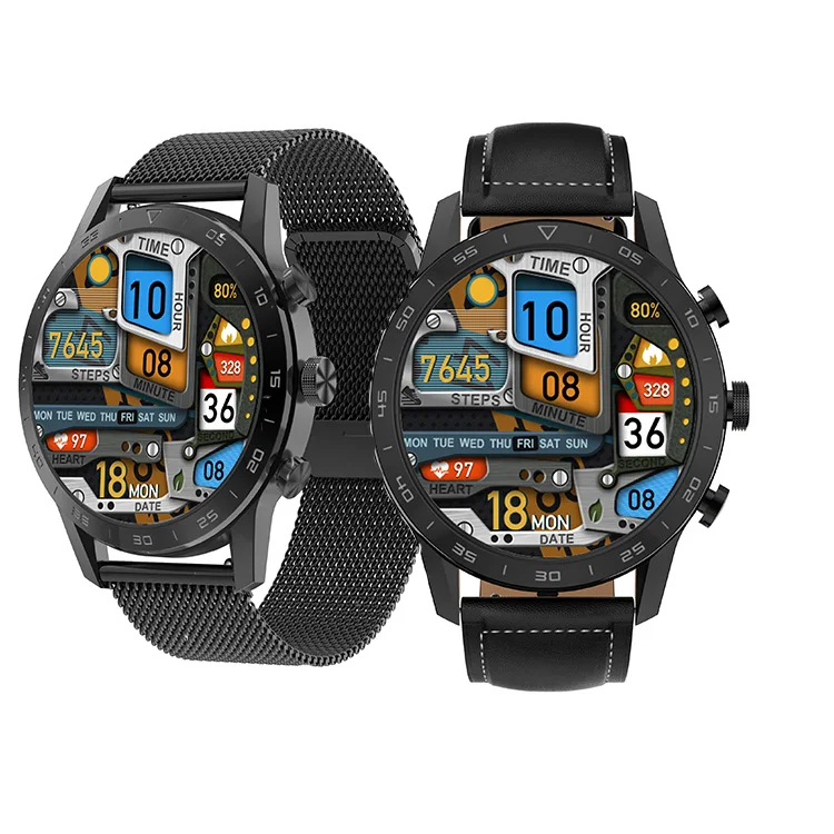 DT70 DT NO.I New Arrival Mechanical Round Watch Smart Watch W28 Plus C6 T6 Fundo Full Screen Sport Smart Watch