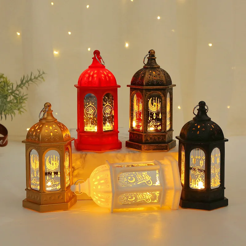 EID mubarak ramadan decor lights islamic gift crafts LED battery moon star table Ramadan Light Decoration Party Table Ornaments