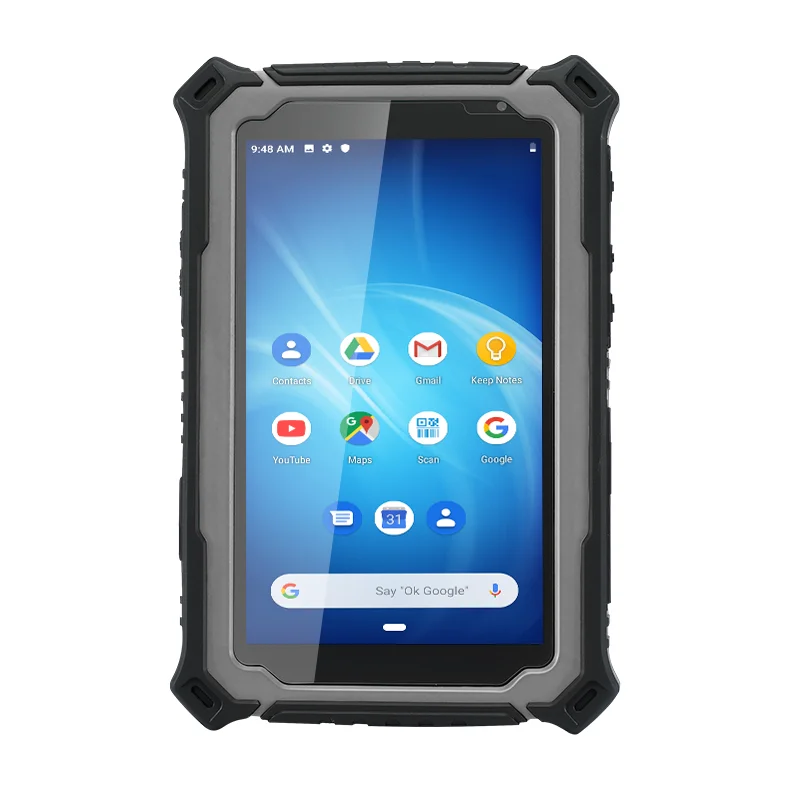 HUGEROCK R71 8gb 64gb Android 1000 nit 4g Wifi Barcode Scanner Rfid Card Reader ip64 Power Socket Usb Pc Panel rugged tablet
