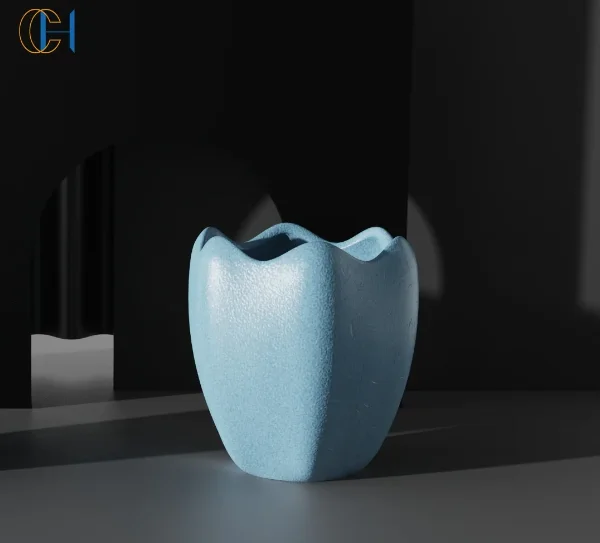 C&H Hot Sale Home Decoration Spiritual Healing Crystal Tulip Ceramic Scented Candle